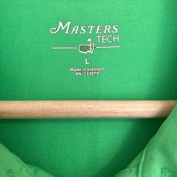 MASTERS TECH Golf Shirt L Green